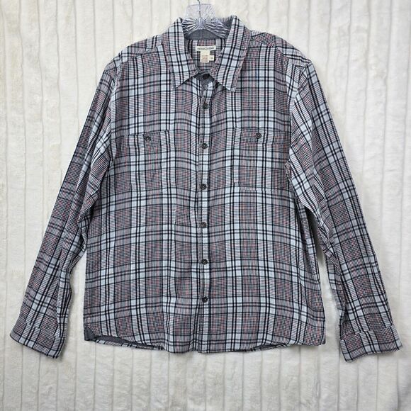 CARBON2COBALT Shirt Men's Gray Plaid Check Button Up Shirt Size M - Picture 1 of 10